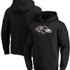 Baltimore Ravens Hoodie Team Logo Pullover - Black