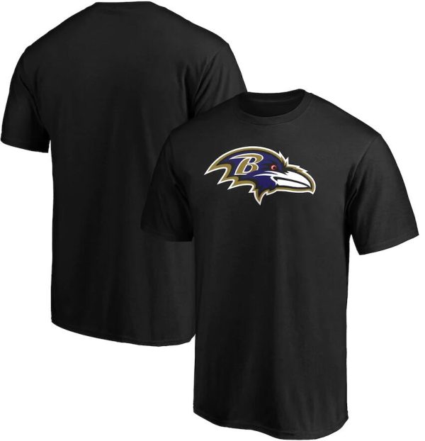 Baltimore Ravens Primary Logo Team T-Shirt - Black