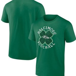 Baltimore Ravens St. Patrick's Day Celtic T-Shirt - Kelly Green