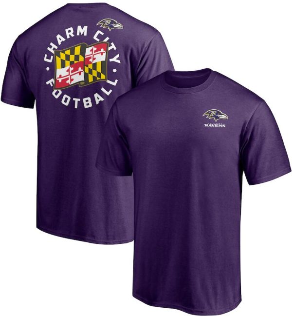 Baltimore Ravens T-Shirt Hometown Collection High Point - Purple