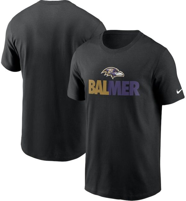 Baltimore Ravens T-Shirt Nike Hometown Collection Balmer - Black