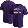 Baltimore Ravens T-Shirt Team Lockup Logo - Purple